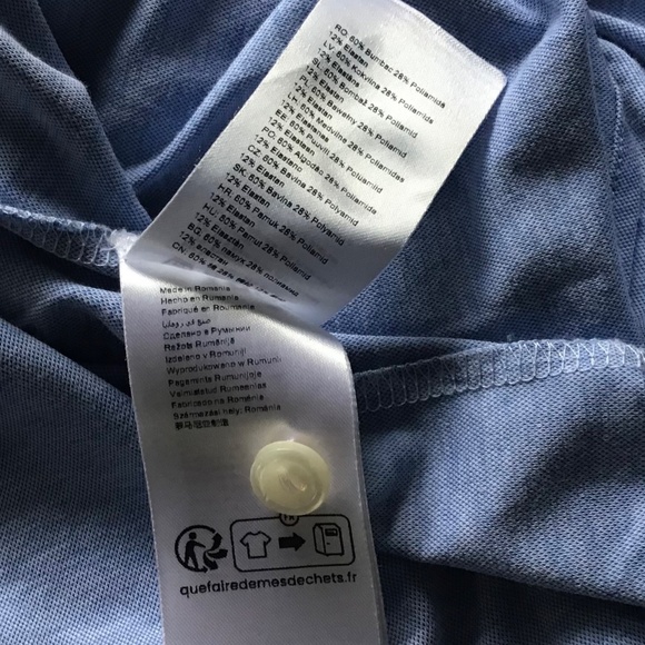 ETON contemporary sky blue stretchy dress shirt Sz 17 made in Romania 🇷🇴 - Picture 7 of 10